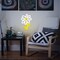 Summer Daisy Flower Neon Sign – White & Gold LED Light for Bedroom & Party Decor (USB Powered)